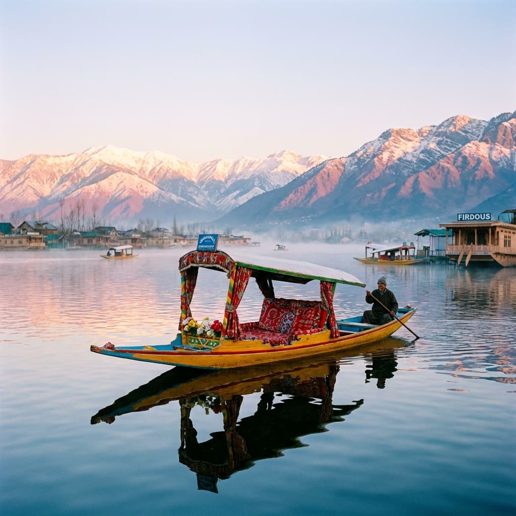 Peaceful Dal Lake Shikara