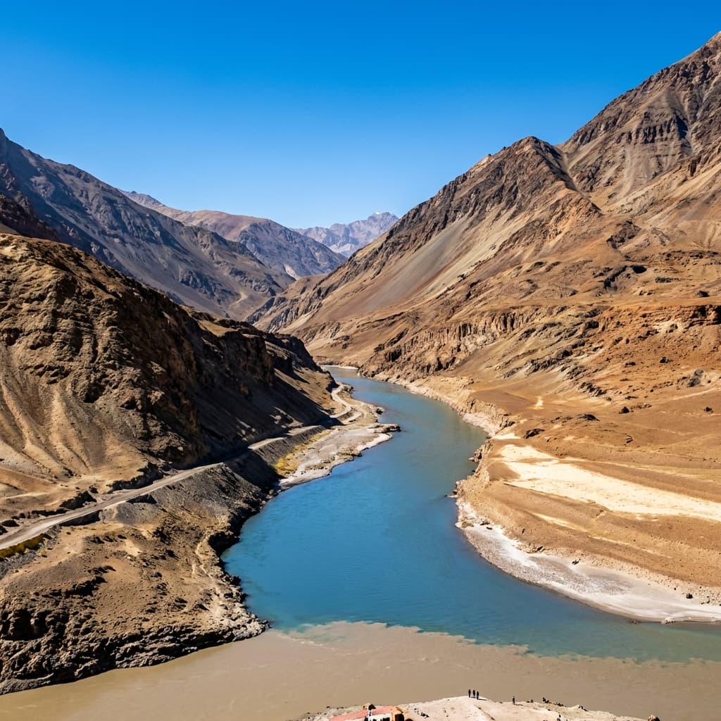 Zanskar River Confluence